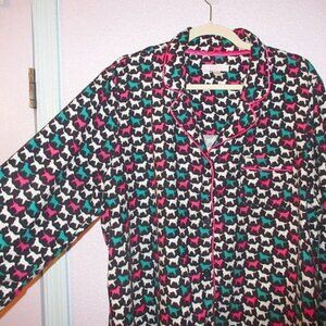 Mae RAINBOW DOGS Flannel PAJAMAS Size XL TOP & PANTS 2 Piece SOFT Loungewear